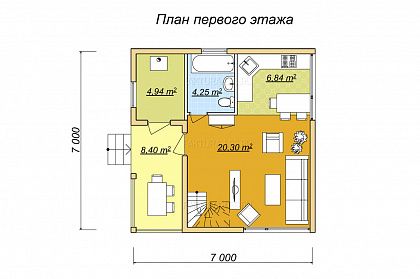 План 1 этажа