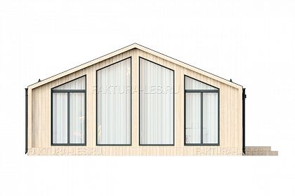 Проект каркасного дома &laquo;Барн-09&raquo;, 77 м². Вид спереди