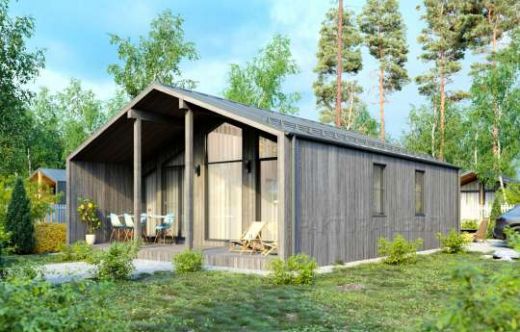 Проект каркасного дома «Барн-08» 81 м²