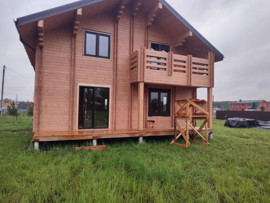 Индивидуальный проект из бруса — Московская обл., Коломенский р-н, д.Нецепино - №53