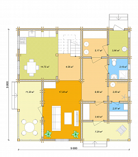 План 1 этажа