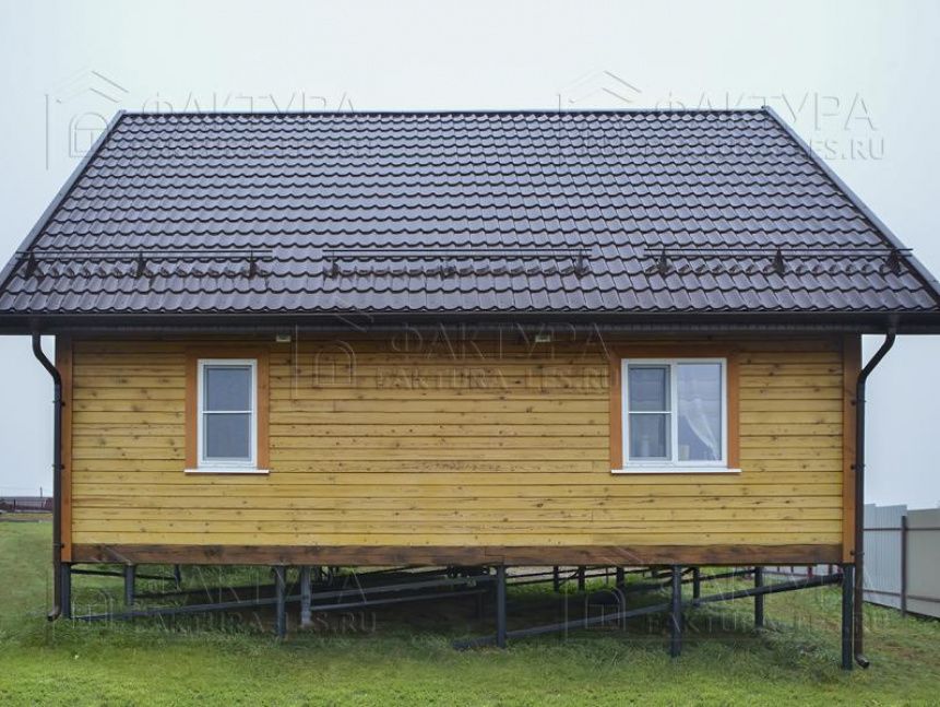 Окна в доме из бруса - проект Емеля в Московской обл.