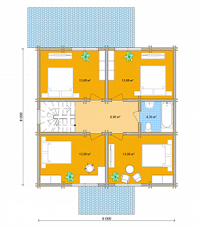 План 2 этажа