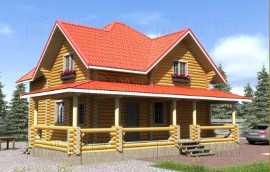 Проект дома из бревна Комарово