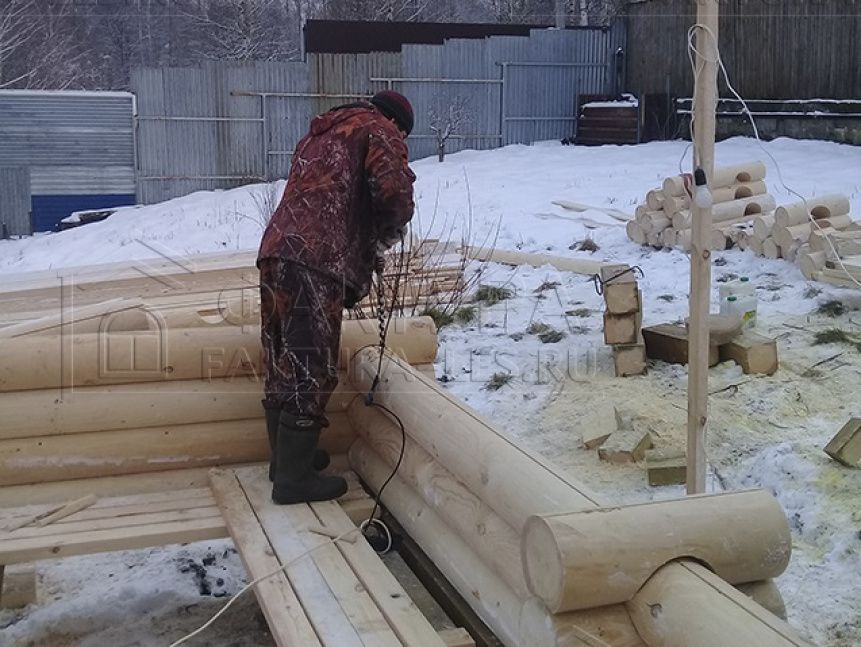 Сборка сруба - проект Б-20 в Московской обл.