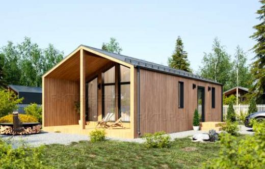 Проект каркасного дома «Барн-06» 58.8 м²