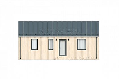 Проект каркасного дома &laquo;Барн-09&raquo;, 77 м². Вид справа