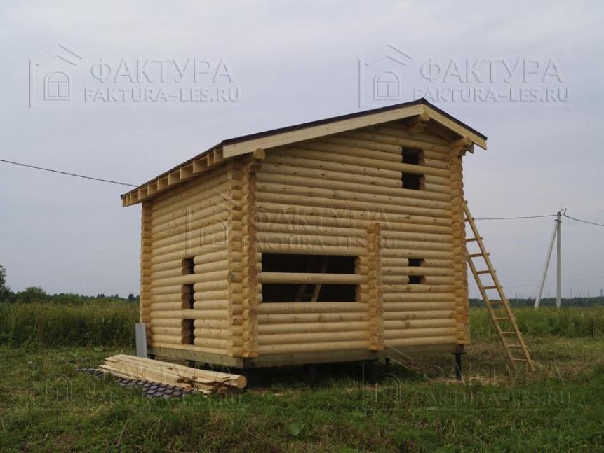 Проект из бревна Б-20 - вид спереди