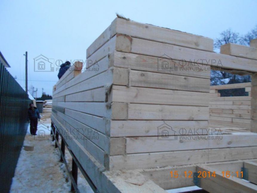 Сруб в чашу - беседка из бревна в Чеховском р-не