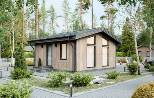 Проект каркасного дома «Сканди-01» 31.4 м²