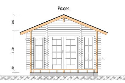  «ДСВ 4,5x5», 28.5 м². Срез проекта