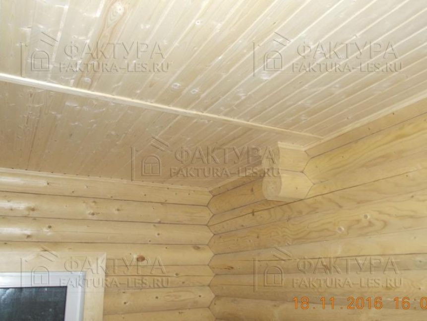 Комната в доме из бревна после отделочных работ - г. Лобня