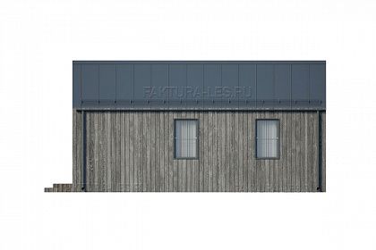 Проект каркасного дома &laquo;Барн-07&raquo;, 59 м². Вид справа