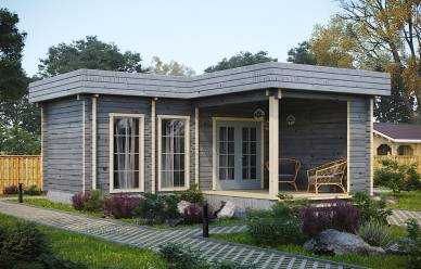 Проект дома из двойного бруса Лервик