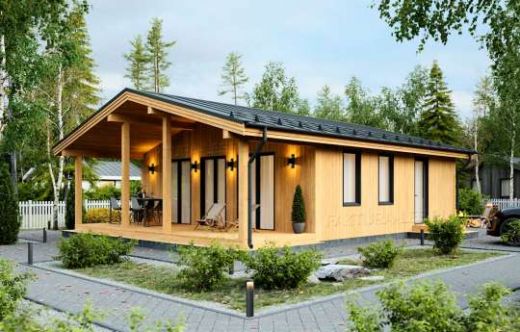 Проект каркасного дома «Сканди-06» 81.4 м²