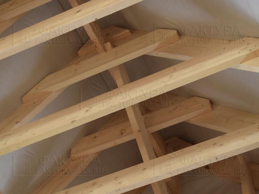 Стропильная система дома из бревна - Раменский р-н