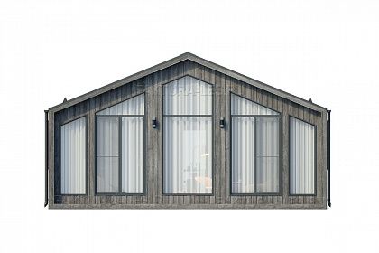 Проект каркасного дома &laquo;Барн-07&raquo;, 59 м². Вид спереди