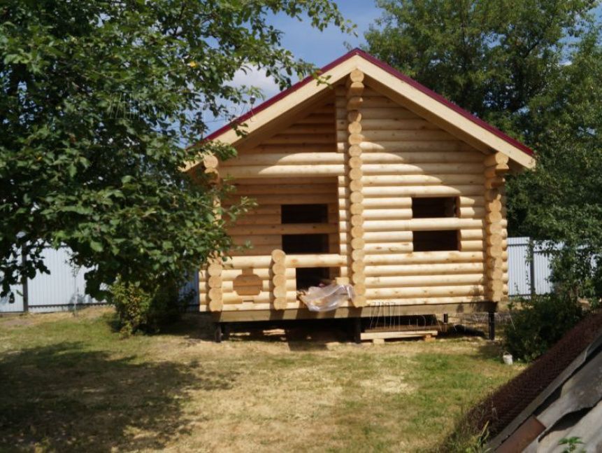 Проект бани из бревна Б-1 в Тульской обл. — №4