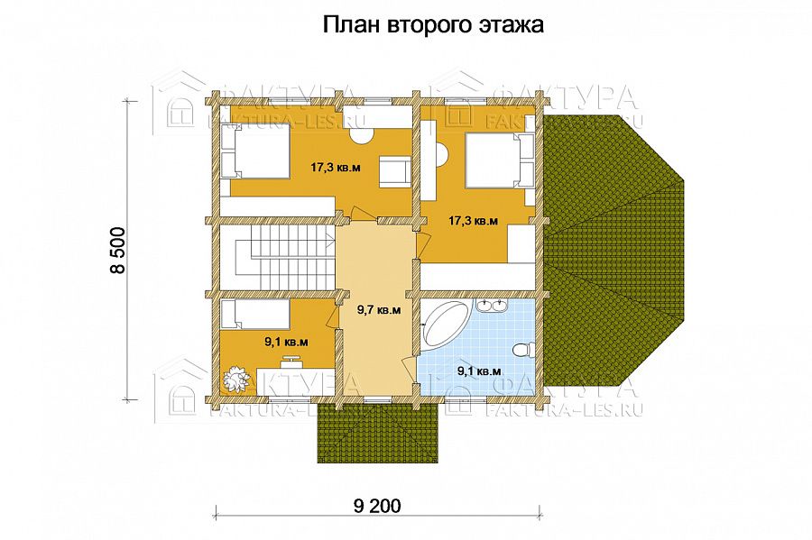 План 2 этажа