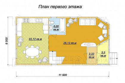 План 1 этажа