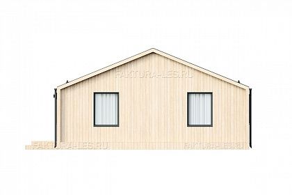 Проект каркасного дома &laquo;Барн-09&raquo;, 77 м². Вид сзади