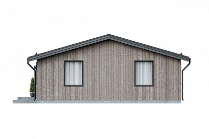 Проект каркасного дома &laquo;Сканди-11&raquo;, 98.7 м². Вид сзади