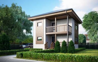 Проект каркасного дома Майский 2