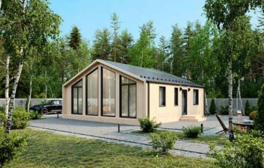 Проект каркасного дома «Барн-09» 77 м²