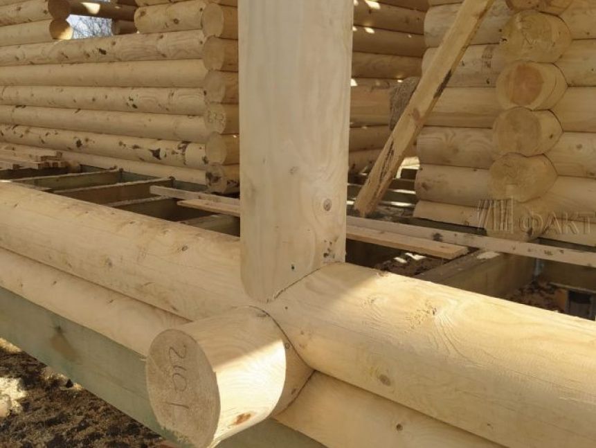 Проект дома из бревна Дымница — №12