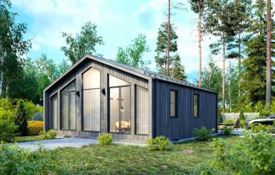 Проект каркасного дома Барн-07