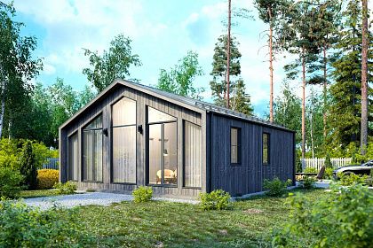 Проект каркасного дома &laquo;Барн-07&raquo;, 59 м².