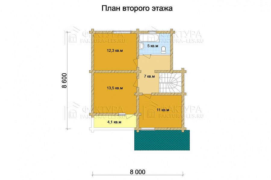 План 2 этажа