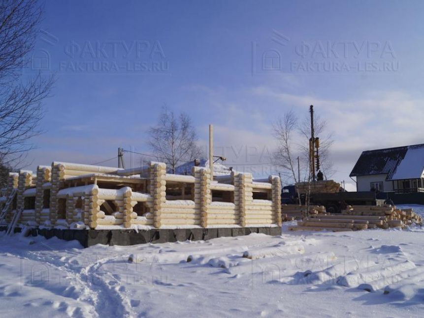 Коттедж из бревна Пушкино в Московской обл. - №8