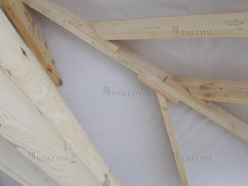 Утепленная крыша беседки из бревна - Чеховский р-н