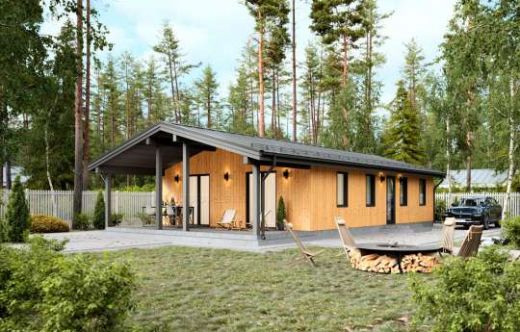 Проект каркасного дома «Сканди-08» 111.3 м²