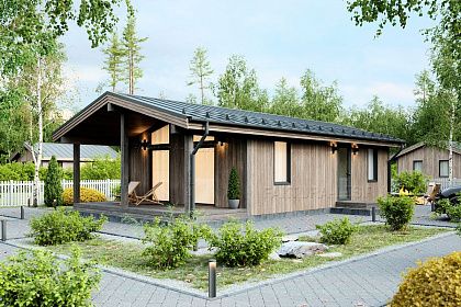 Проект каркасного дома &laquo;Сканди-04&raquo;, 65.8 м².