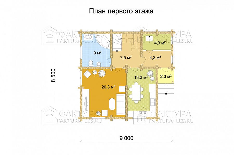 План 1 этажа