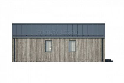 Проект каркасного дома &laquo;Барн-08&raquo;, 81 м². Вид слева