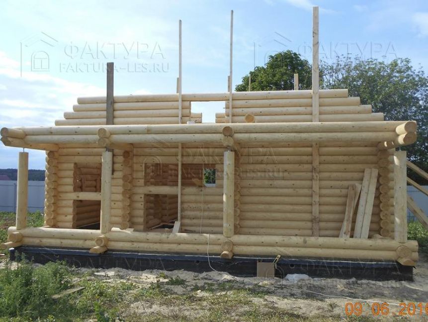 Срубы бани из бревна под ключ - проект Б-29