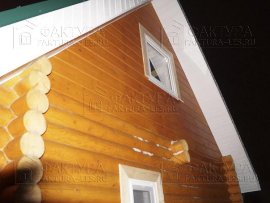 Окна в бревенчатом доме - проект в г. Лобня