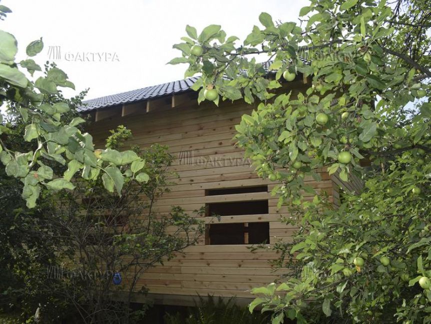 Оконные проёмы в доме из бруса по проекту Заболотье